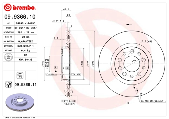 09936610 Brembo