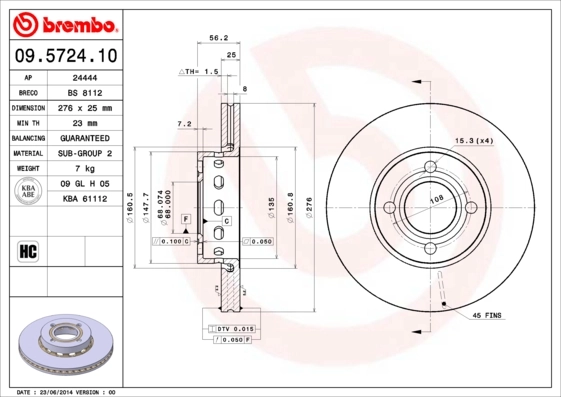 09572410 Brembo