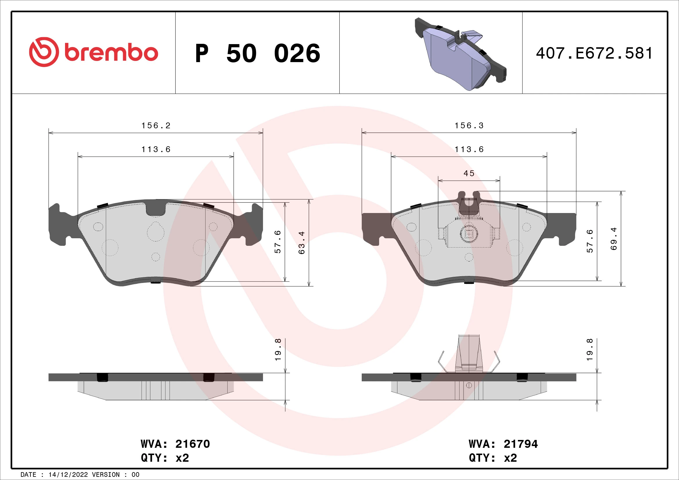 P50026 Brembo