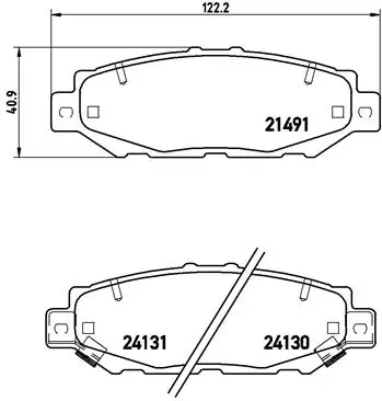 Sapatas do freio traseiras de disco para Toyota SUPRA JZA80