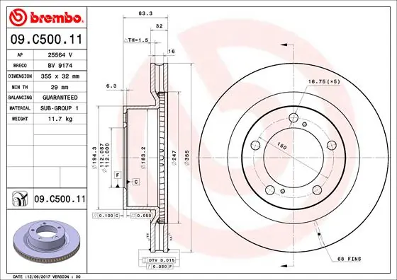 09C50011 Brembo