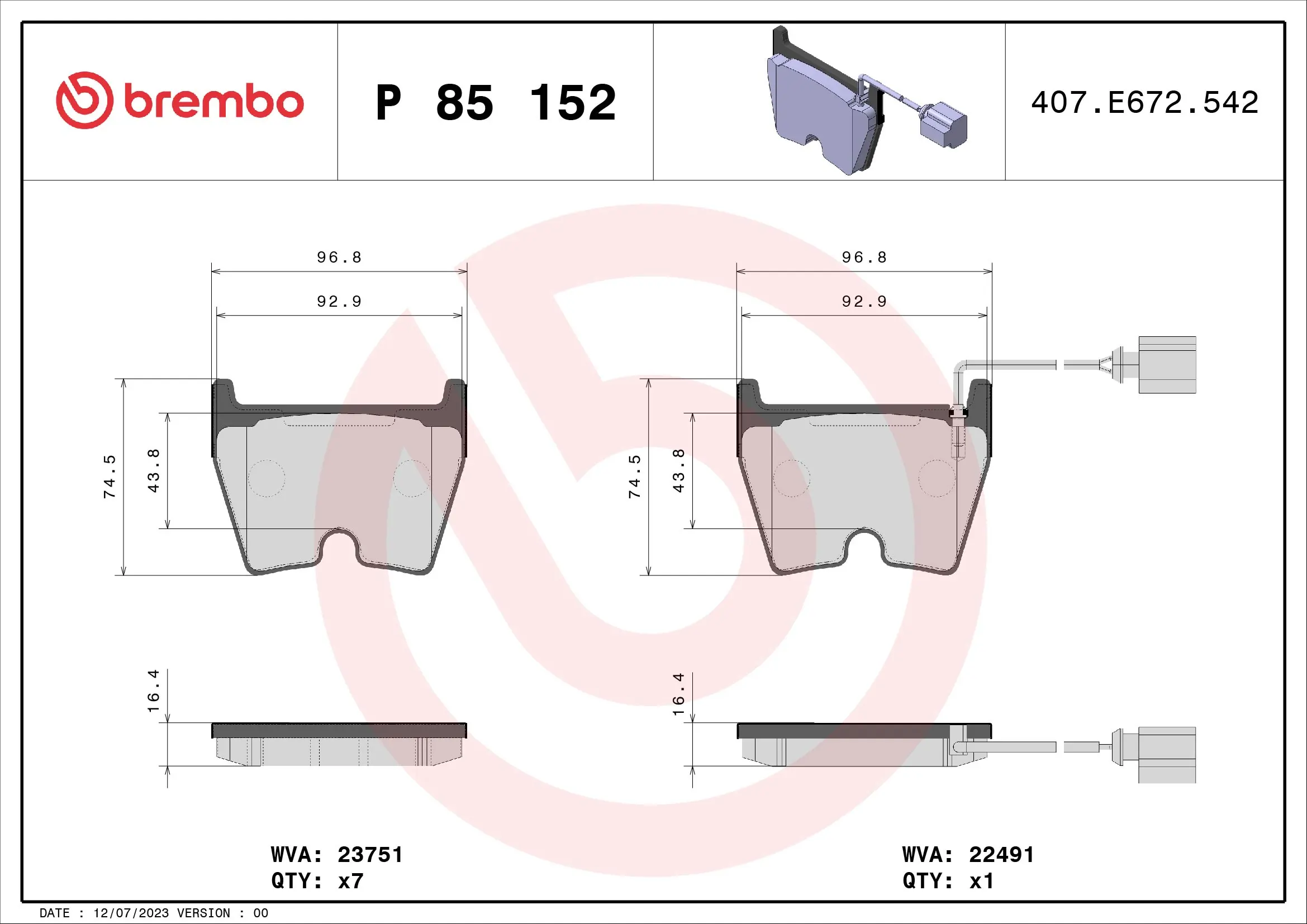 P85152 Brembo