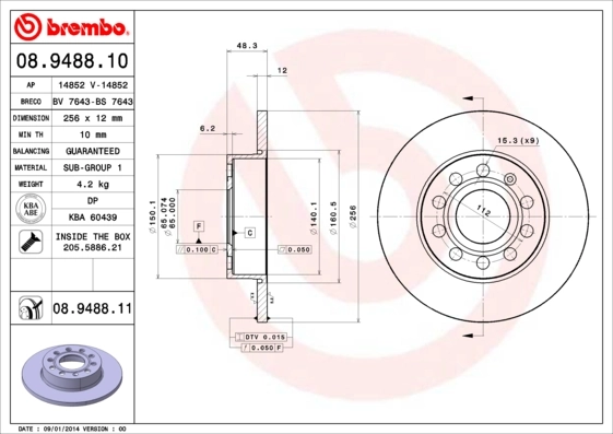 08948811 Brembo