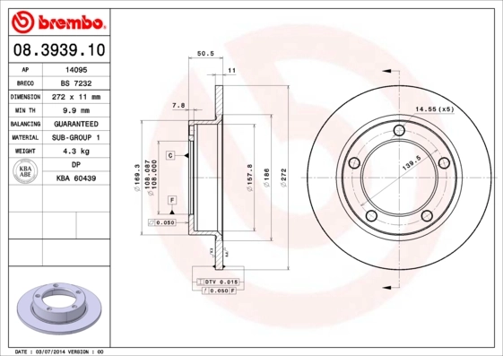 08393910 Brembo