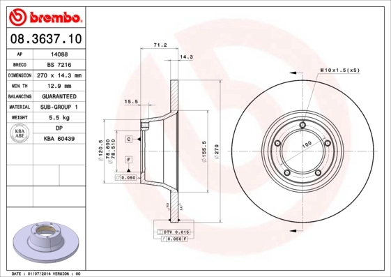 08363710 Brembo