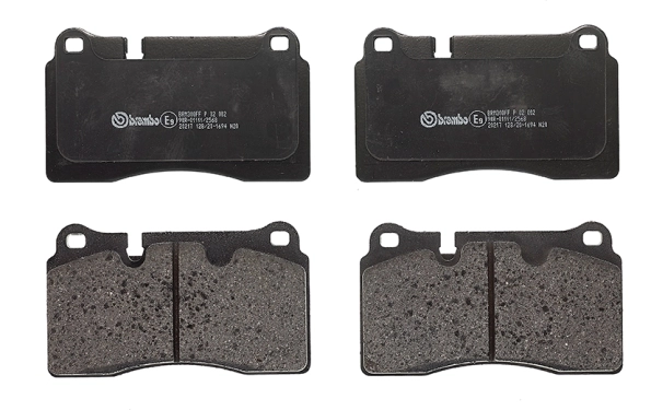 P02002 Brembo Sapatas do freio dianteiras de disco