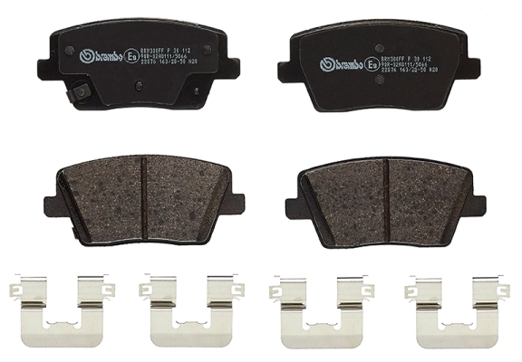 P30112 Brembo Sapatas do freio traseiras de disco