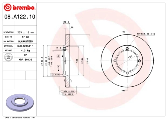 08A12210 Brembo