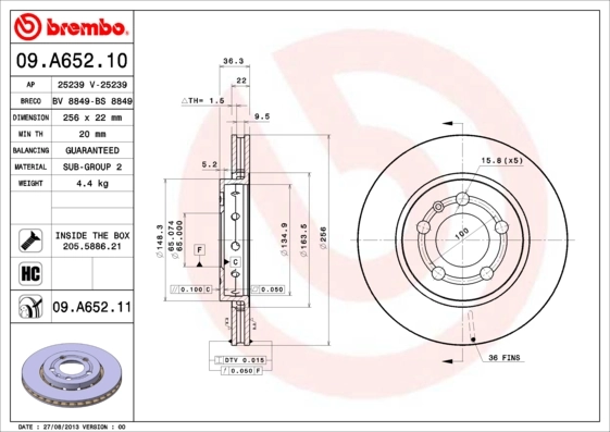 09A65210 Brembo