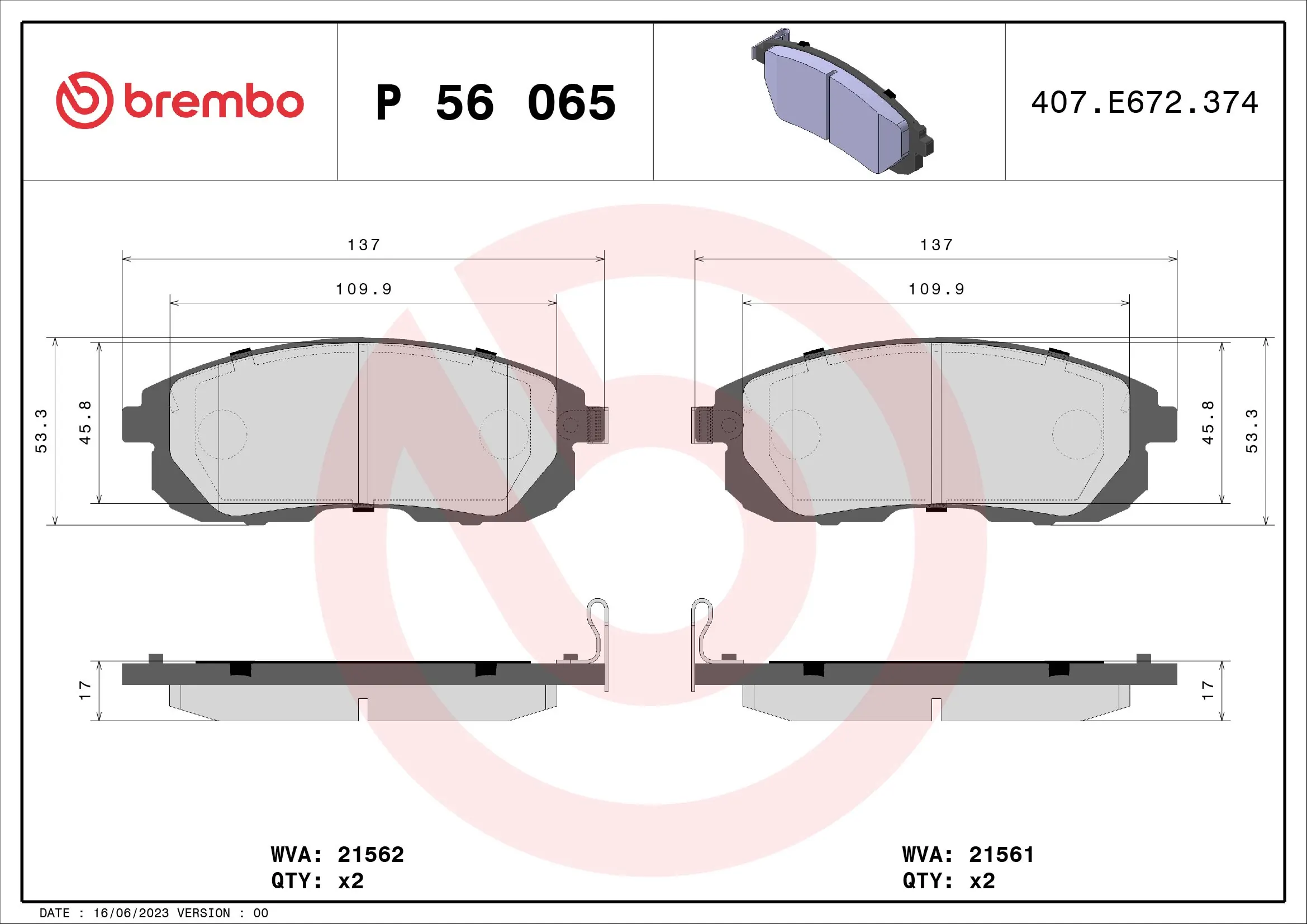 P56065 Brembo