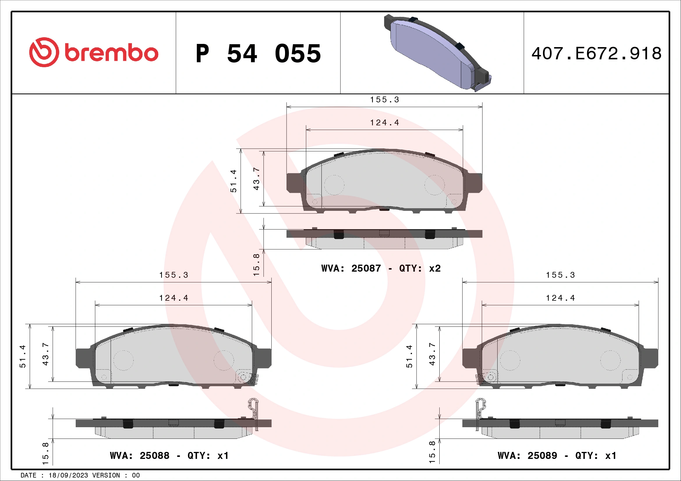 P54055 Brembo