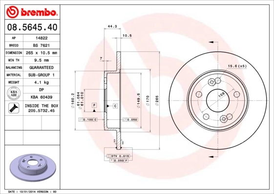 08564540 Brembo