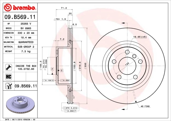 09B56911 Brembo