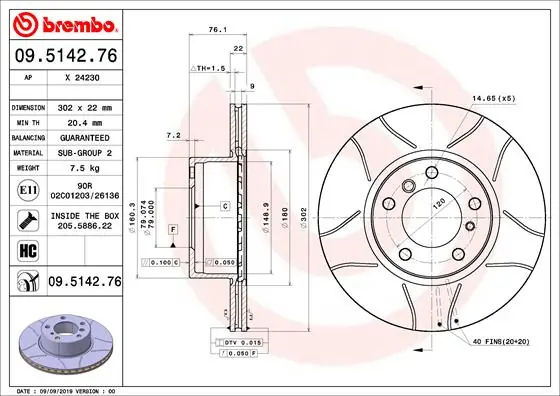 09514276 Brembo