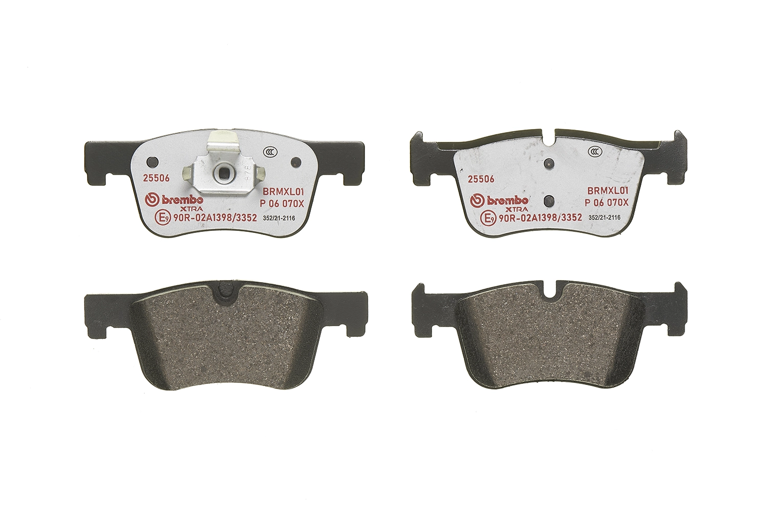 P06070X Brembo Sapatas do freio dianteiras de disco