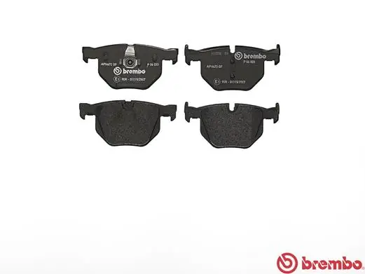 P06033 Brembo Sapatas do freio traseiras de disco
