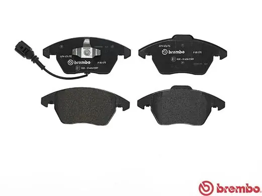 P85075 Brembo Sapatas do freio dianteiras de disco
