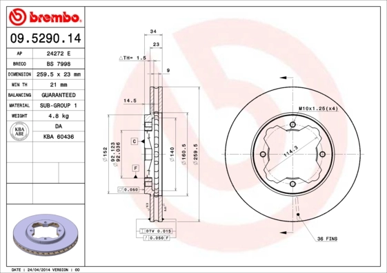 09529014 Brembo