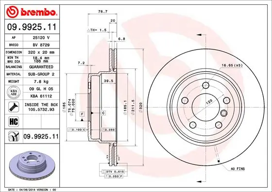 09992511 Brembo