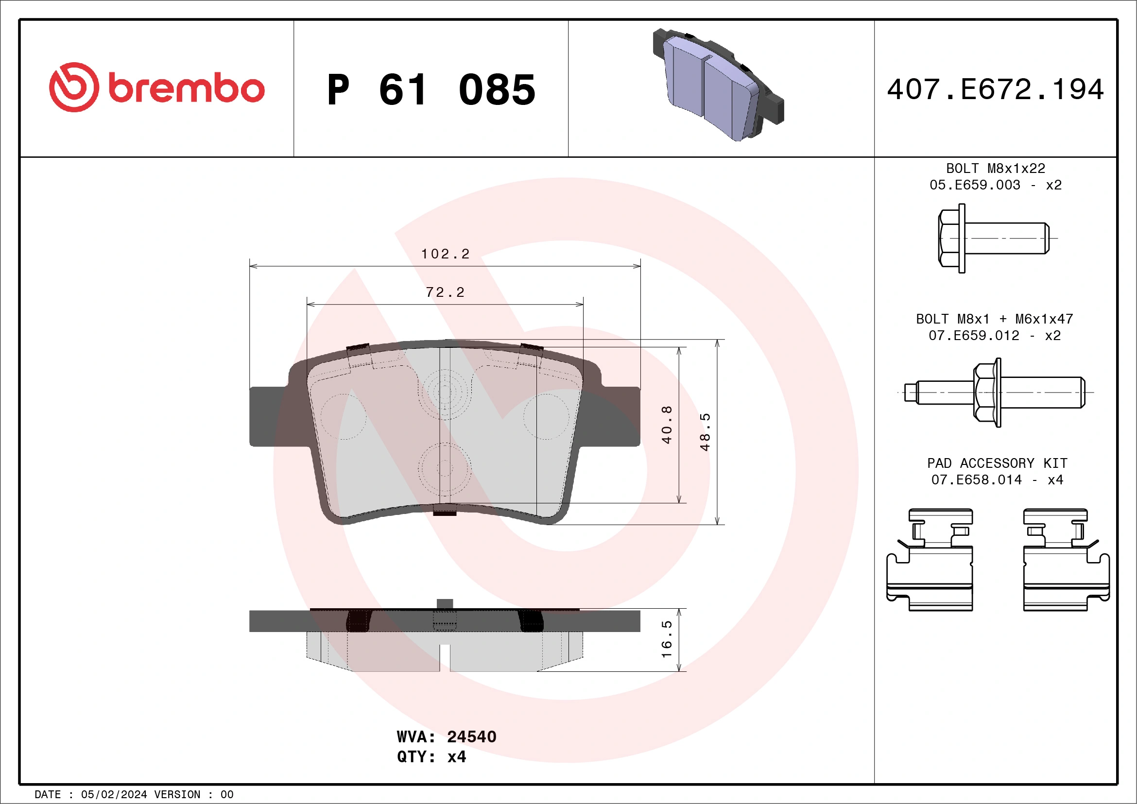 P61085 Brembo