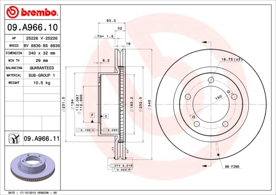 09A96611 Brembo
