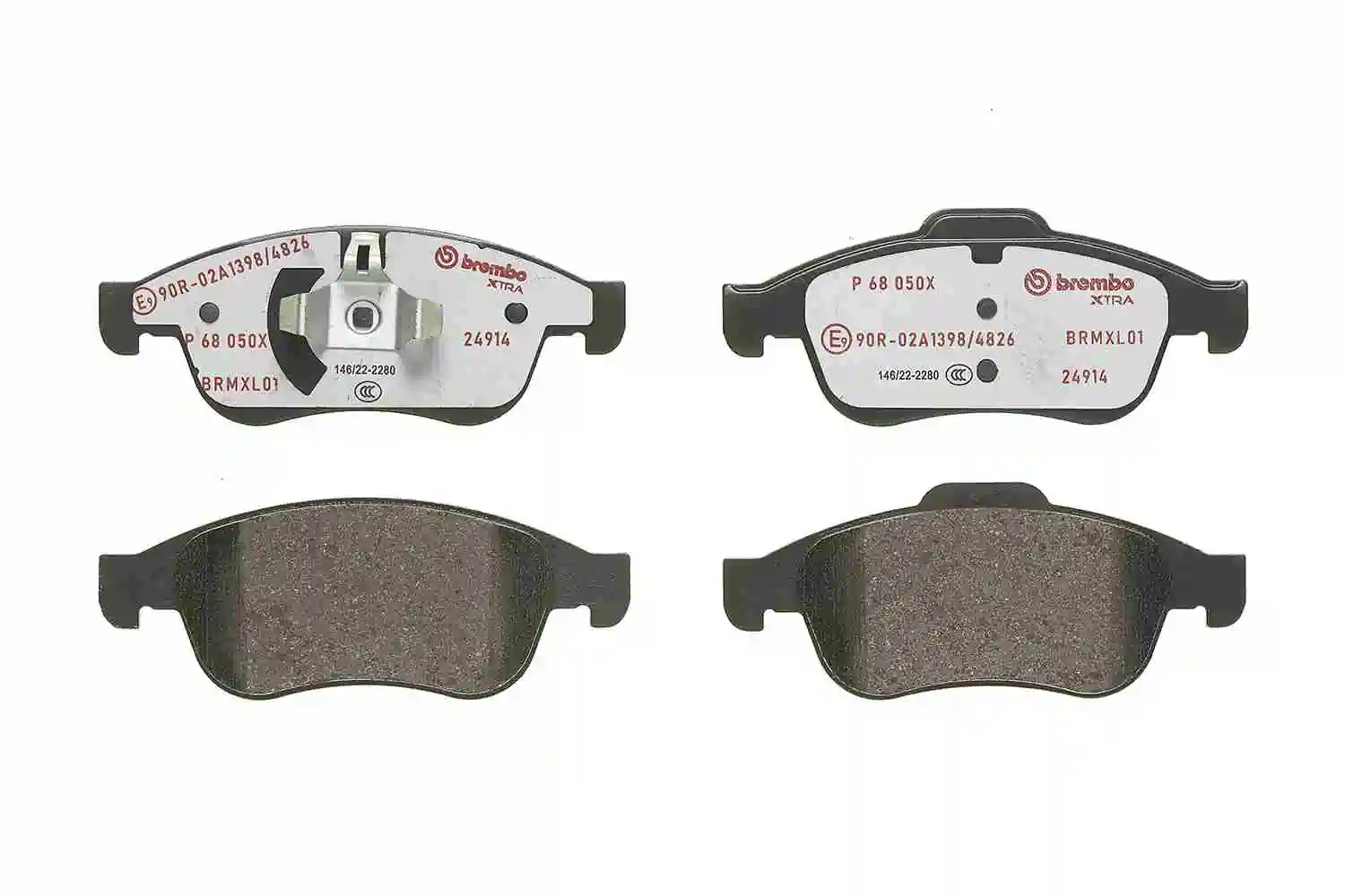 P68050X Brembo Sapatas do freio dianteiras de disco