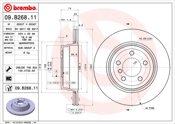 09B26811 Brembo