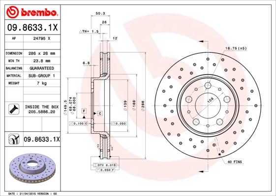 0986331X Brembo