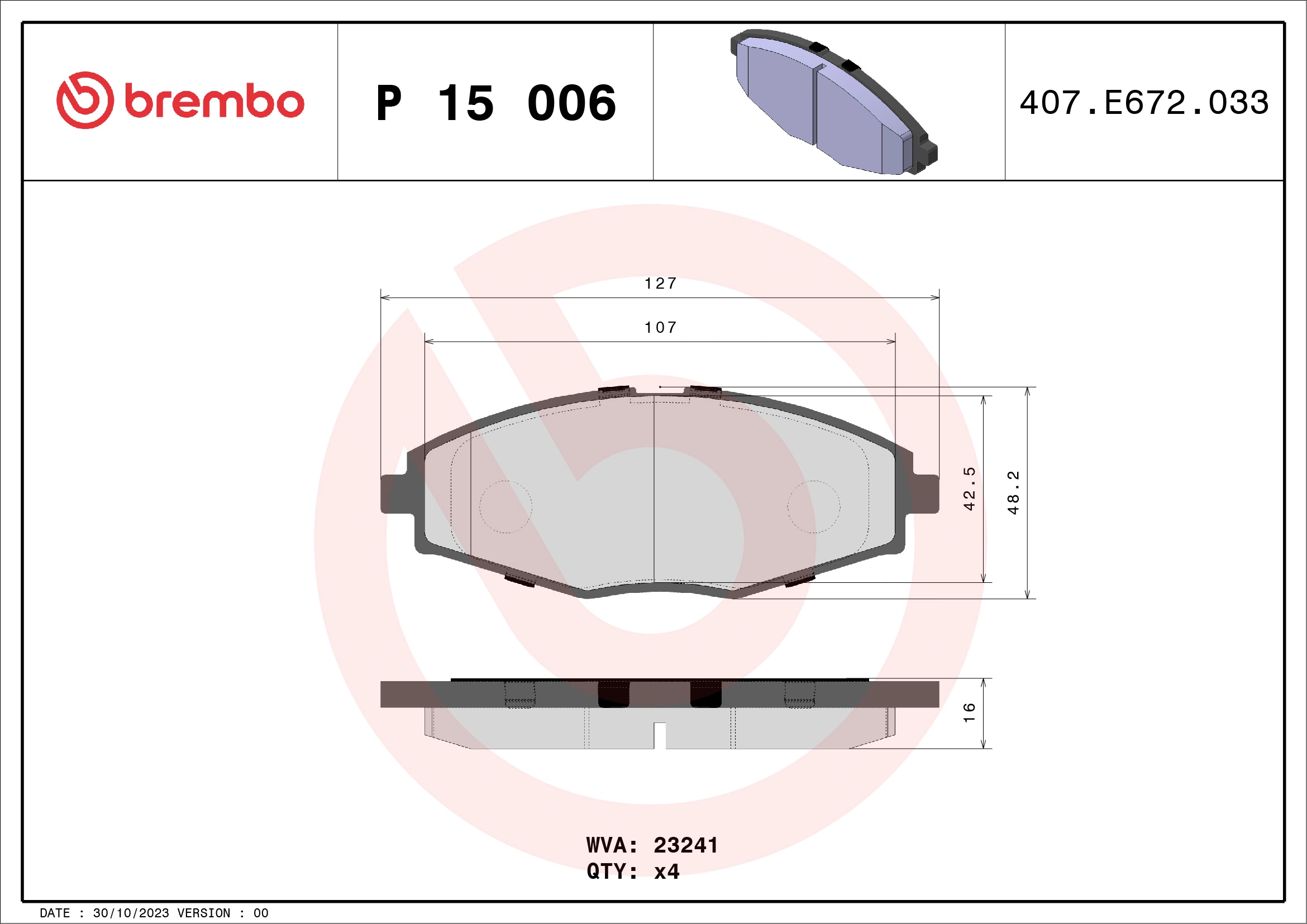 P15006 Brembo