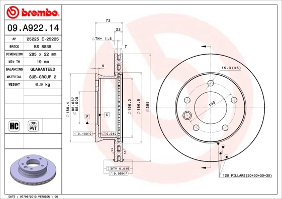 09A92214 Brembo