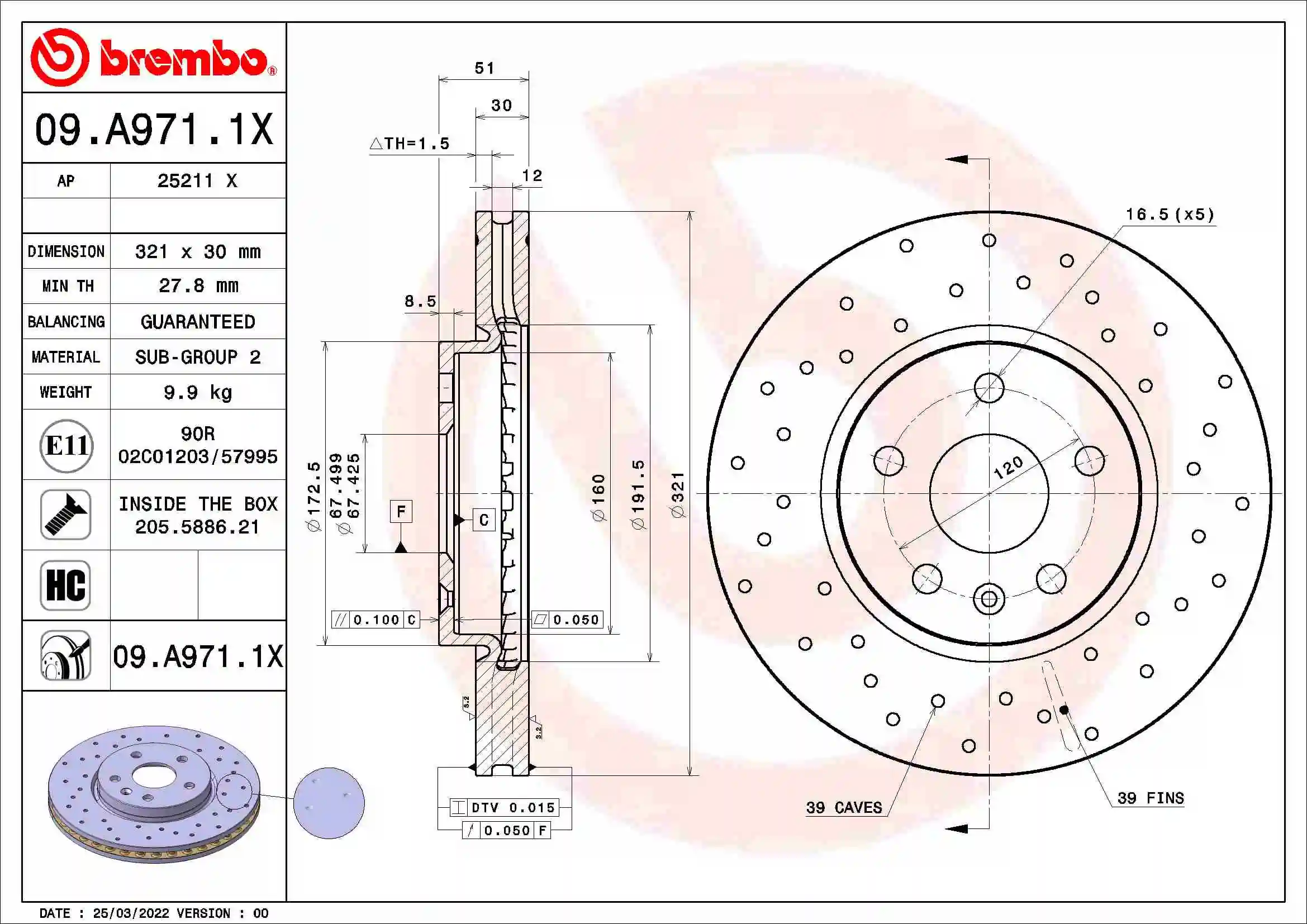 09A9711X Brembo