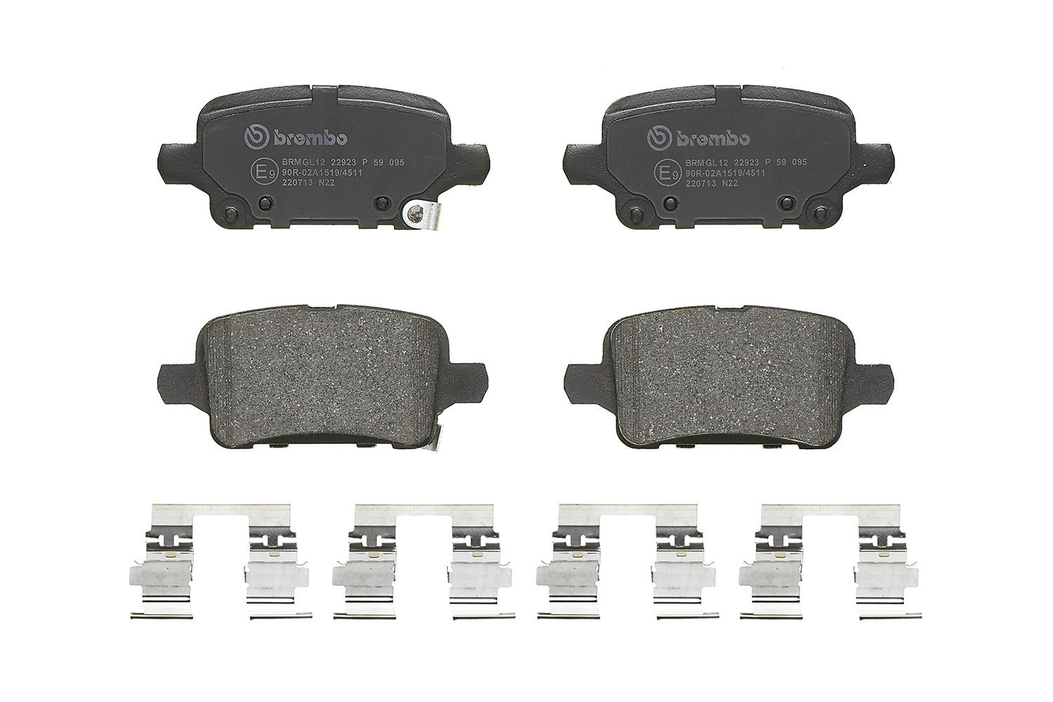 P59095 Brembo Sapatas do freio traseiras de disco