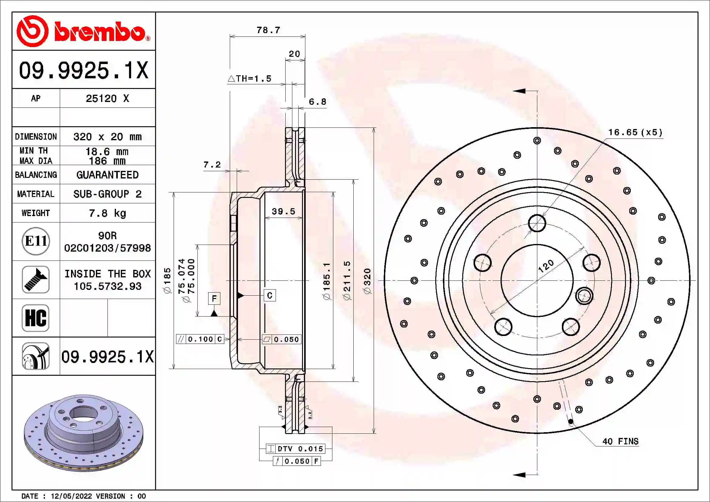 0999251X Brembo