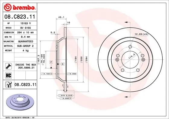 08C82311 Brembo
