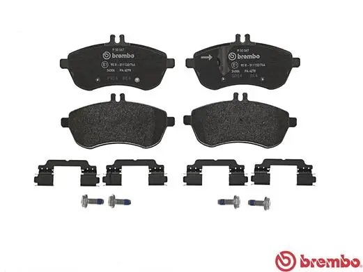 P50067 Brembo Sapatas do freio dianteiras de disco