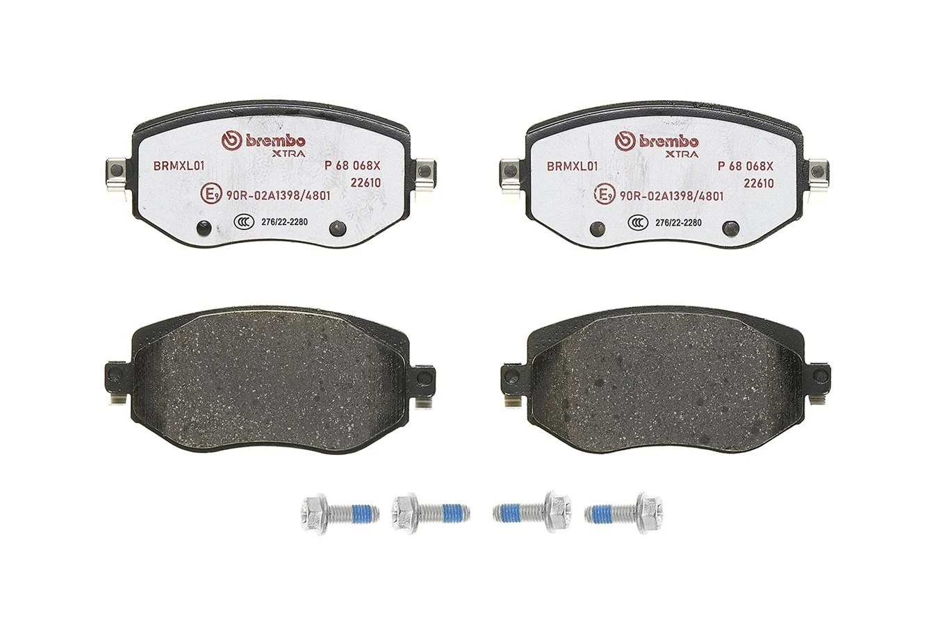 P68068X Brembo Sapatas do freio dianteiras de disco