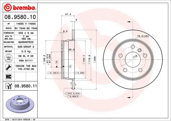 08958011 Brembo