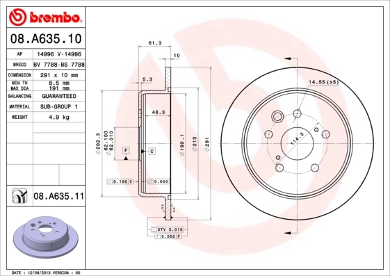 08A63510 Brembo