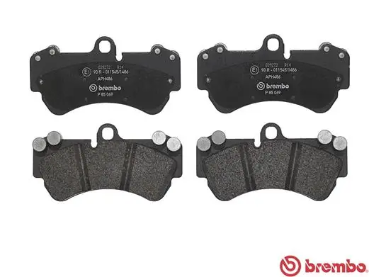 P85069 Brembo Sapatas do freio dianteiras de disco