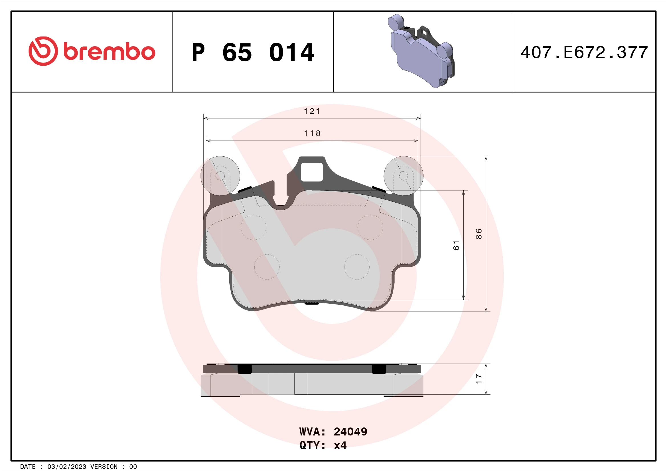 P65014 Brembo