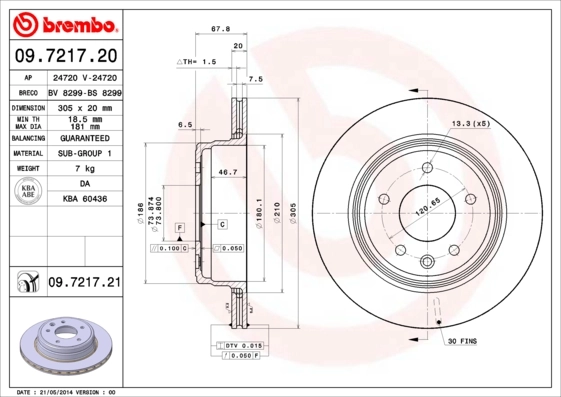 09721721 Brembo