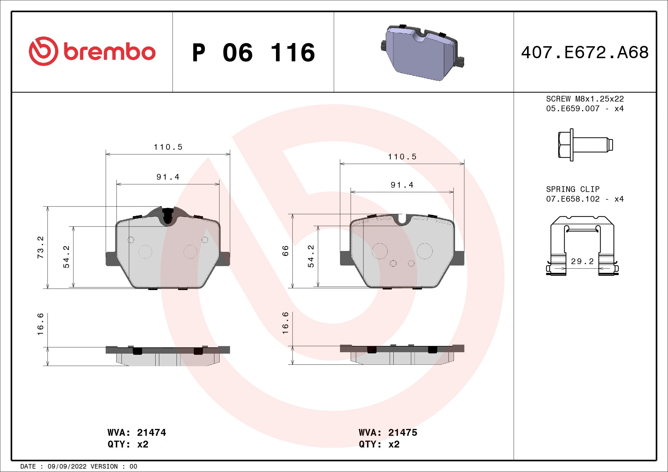 P06116 Brembo