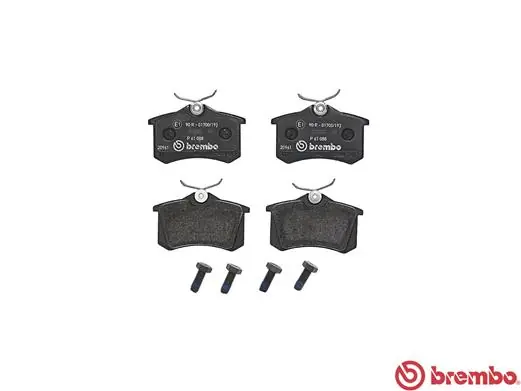 P61088 Brembo Sapatas do freio traseiras de disco