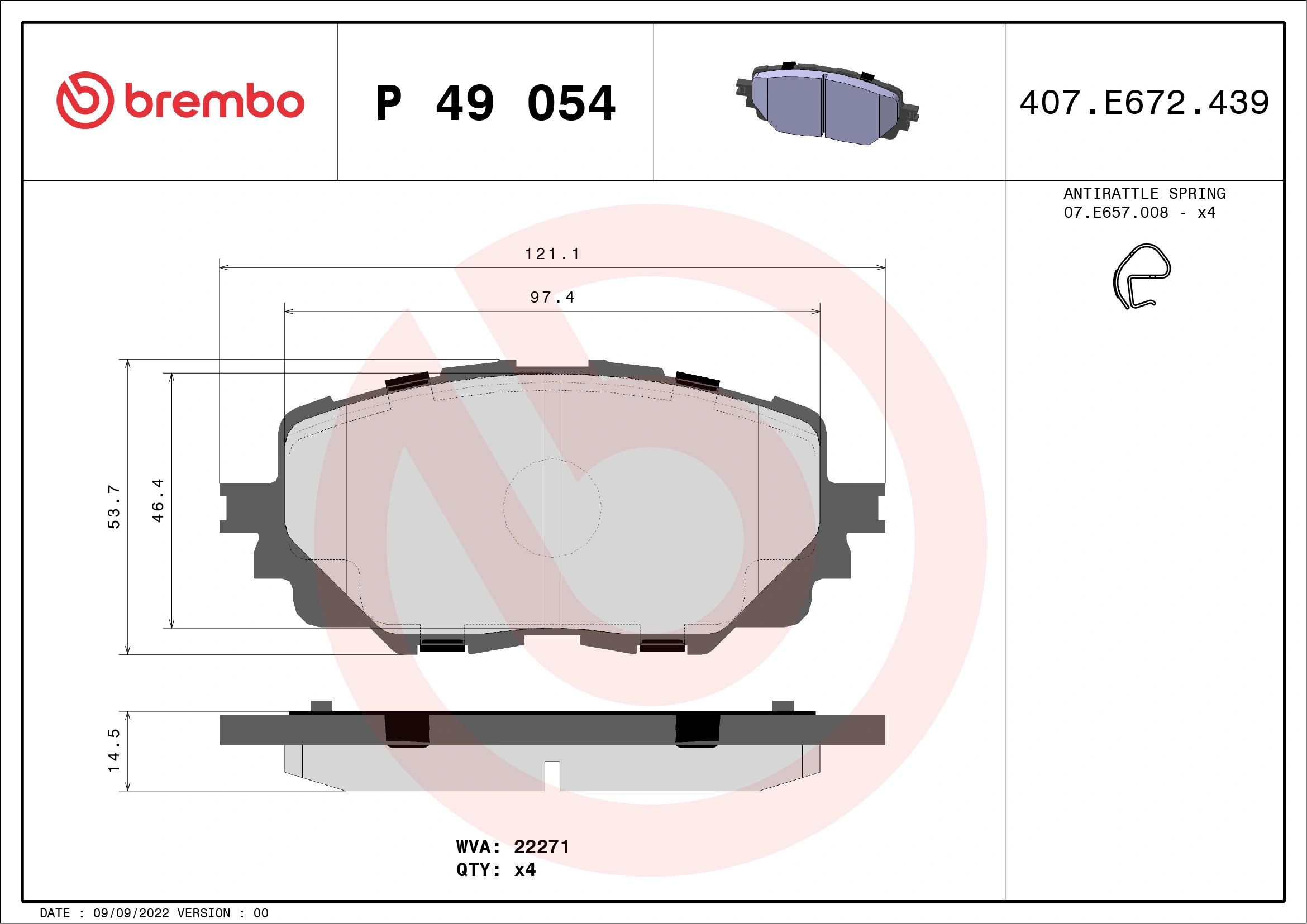 P49054 Brembo