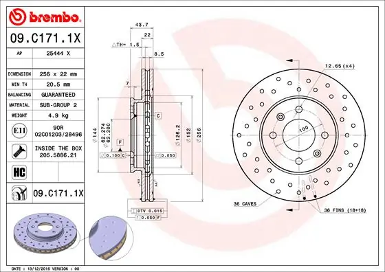 09C1711X Brembo