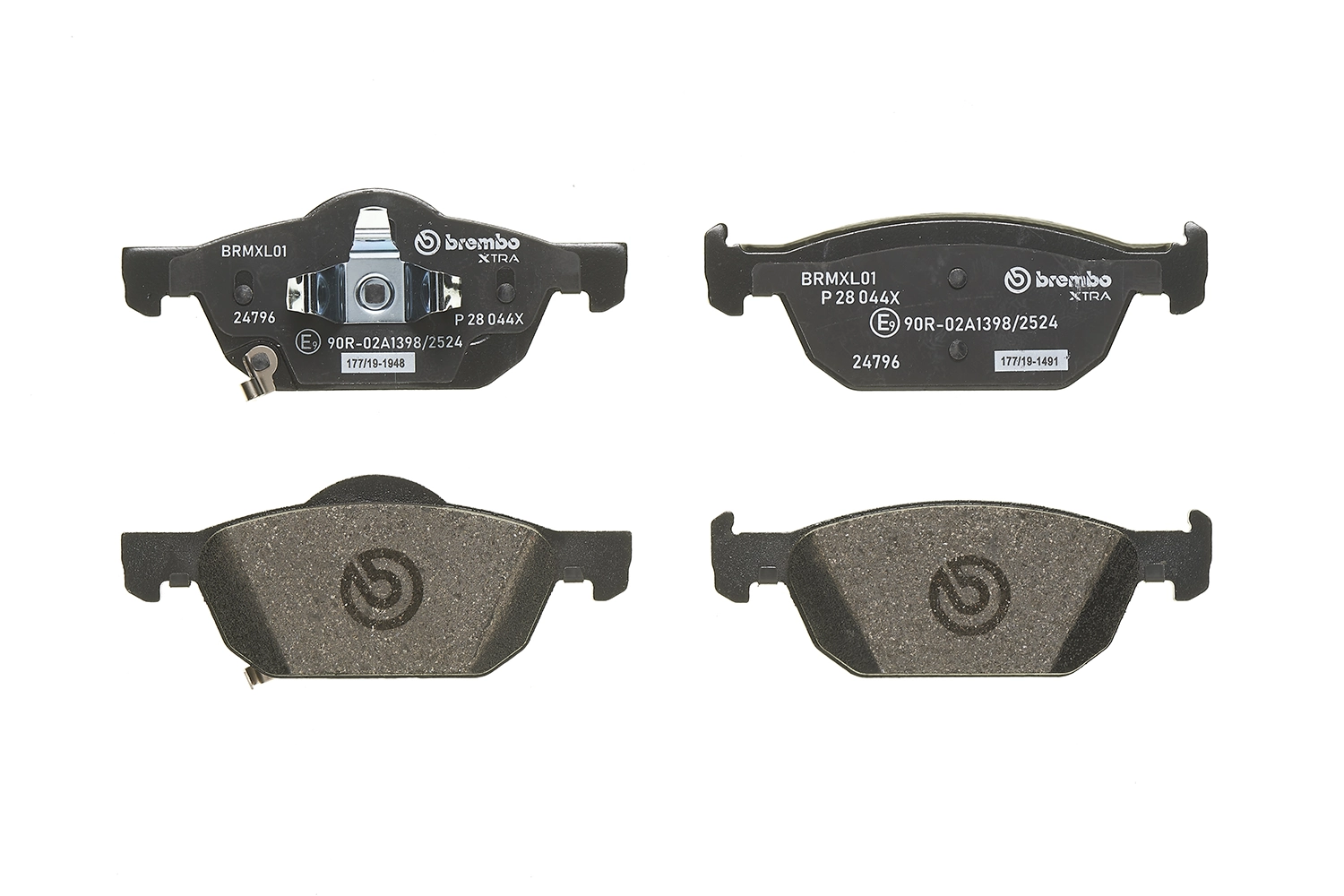 P28044X Brembo Sapatas do freio dianteiras de disco