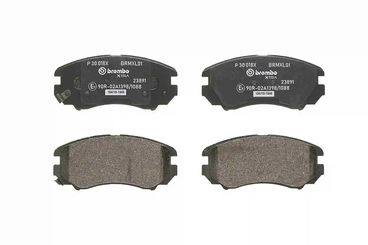 P30018X Brembo Sapatas do freio dianteiras de disco