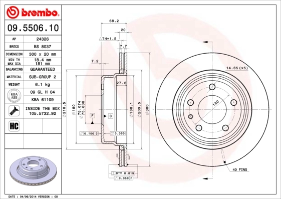 09550610 Brembo