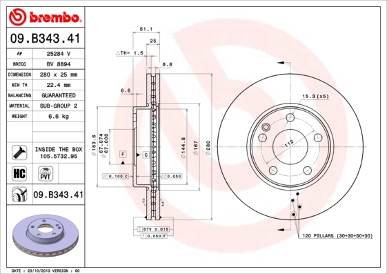09B34341 Brembo