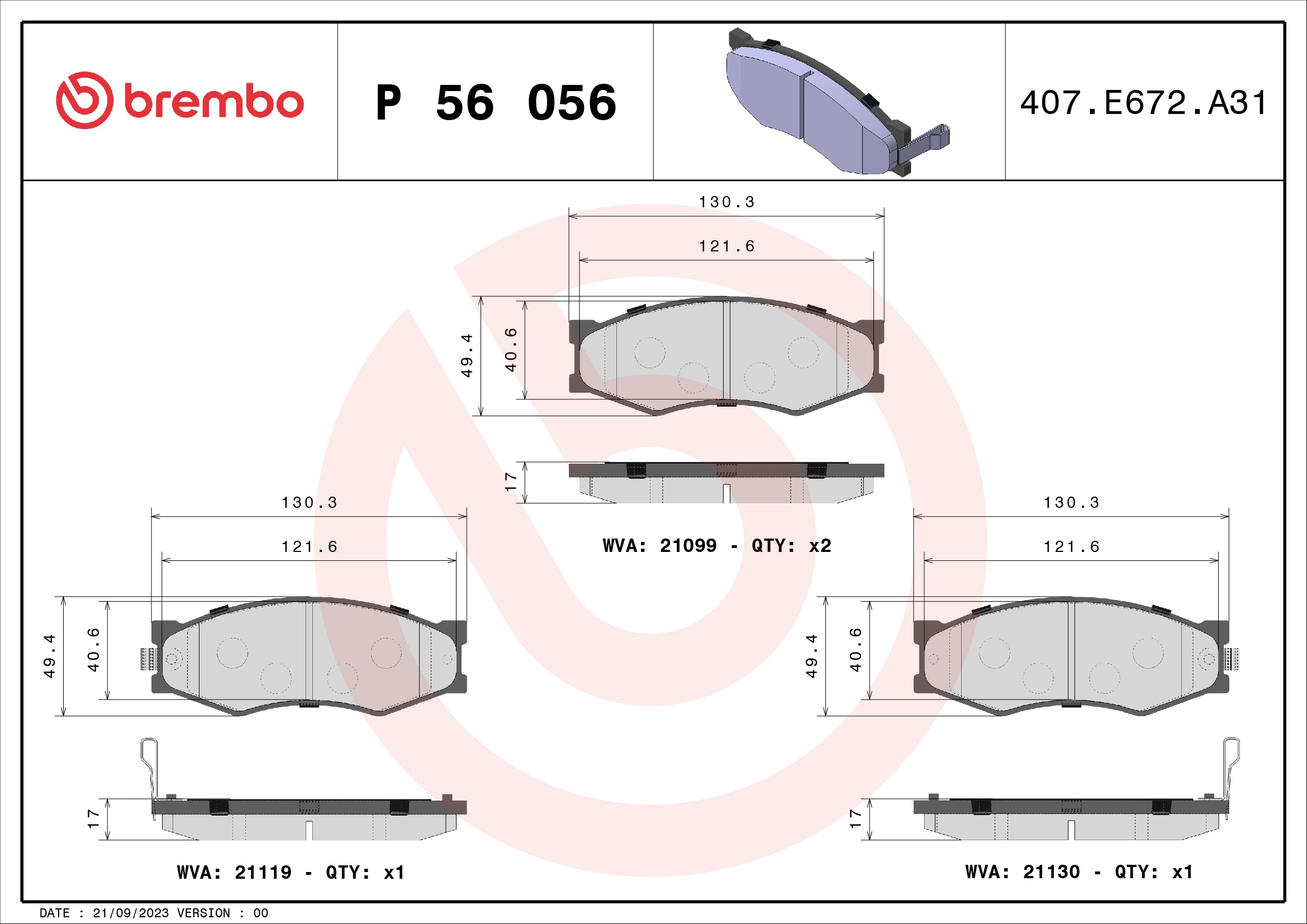 P56056 Brembo